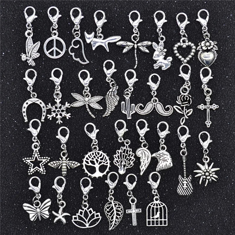 30pcs Dreadlock Braid Beads – Mixed Charm Hair Rings Set Hair Braid Beads PLUSH 30pcs NO.2
