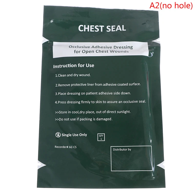 Vented Chest Seal – Medical Hydrogel Adhesive, Latex-Free Medical Chest Seal PLUSH style 2