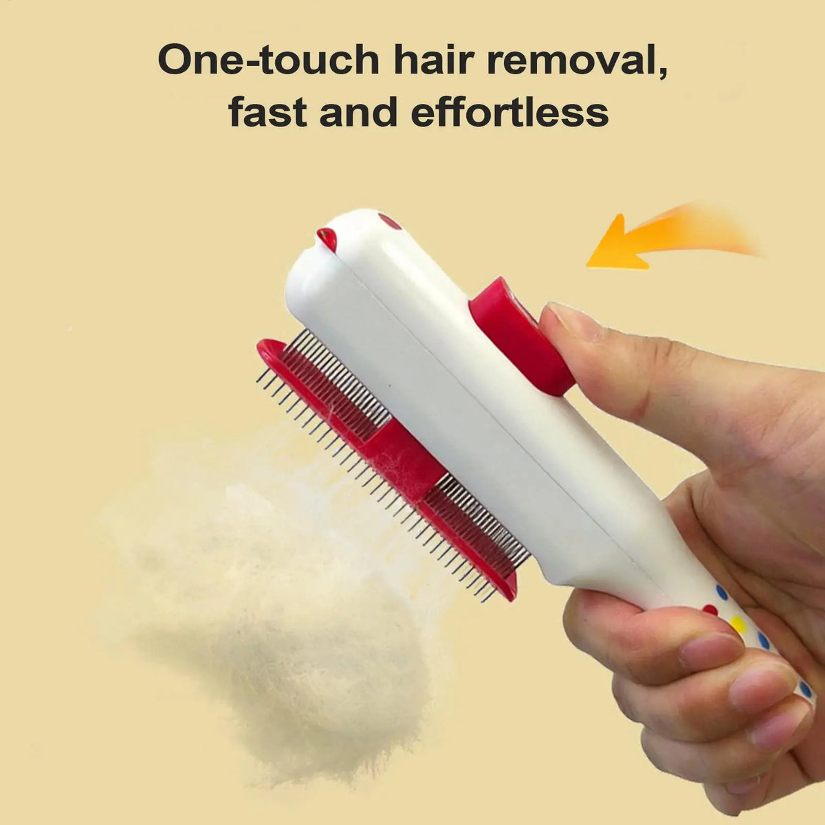 Self-Cleaning Slicker Brush – Pet Hair Removal Comb for Cats & Dogs Pet Grooming Brush PLUSH