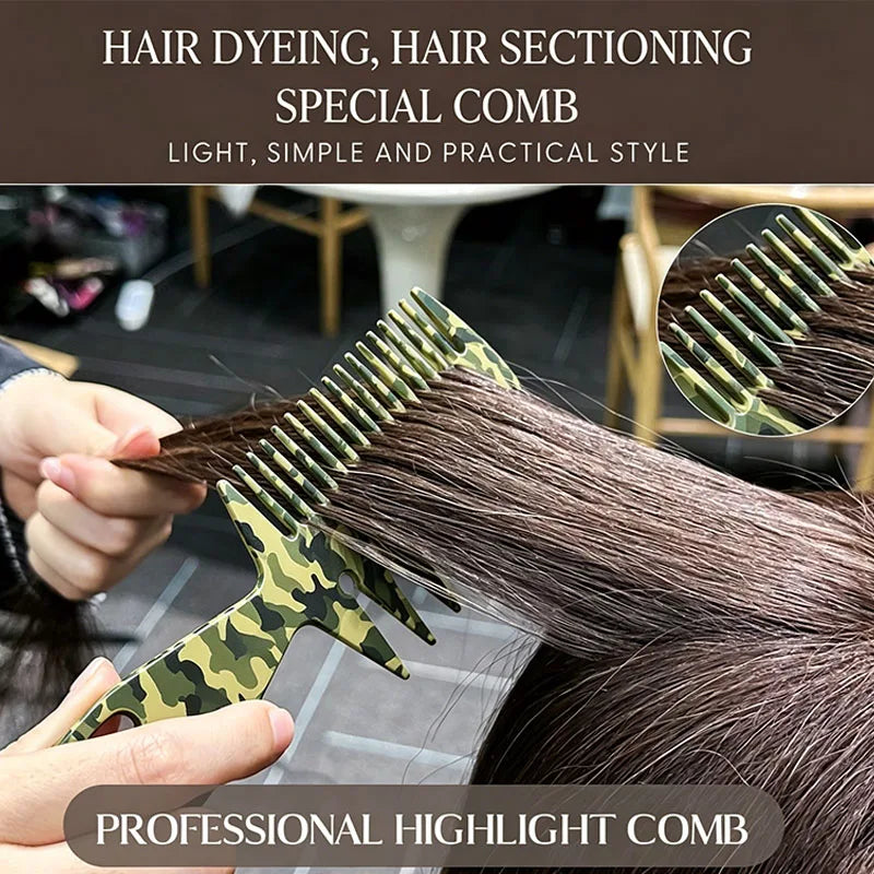 3-in-1 Fishbone Comb – Men's Pompadour & Texturizing Comb Hair Styling Comb PLUSH