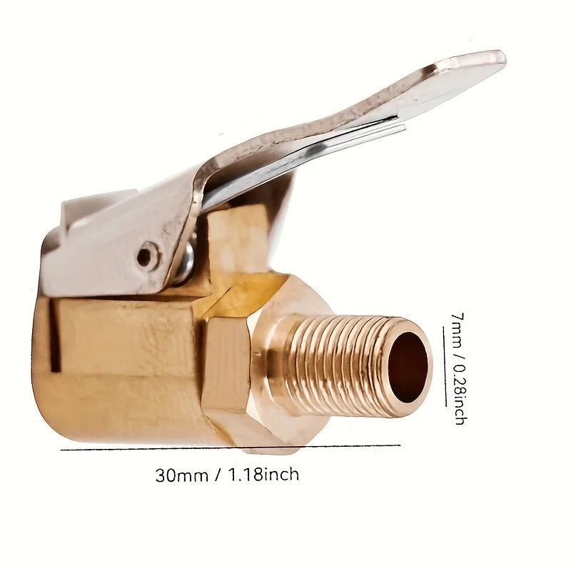 Brass Quick Release Air Chuck Tire Inflator Adapter US Thread Tire Inflator Adapter PLUSH