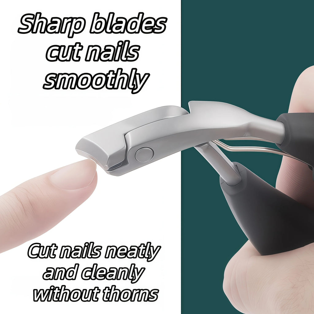 Ouriner Heavy-Duty Slanted Toenail Clippers – Stainless Steel Nail Clipper PLUSH