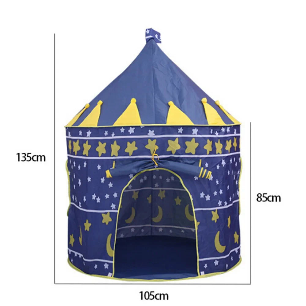 Kids Foldable Castle Play Tent – Toddler Indoor Outdoor Playhouse Kids Play Tent PLUSH