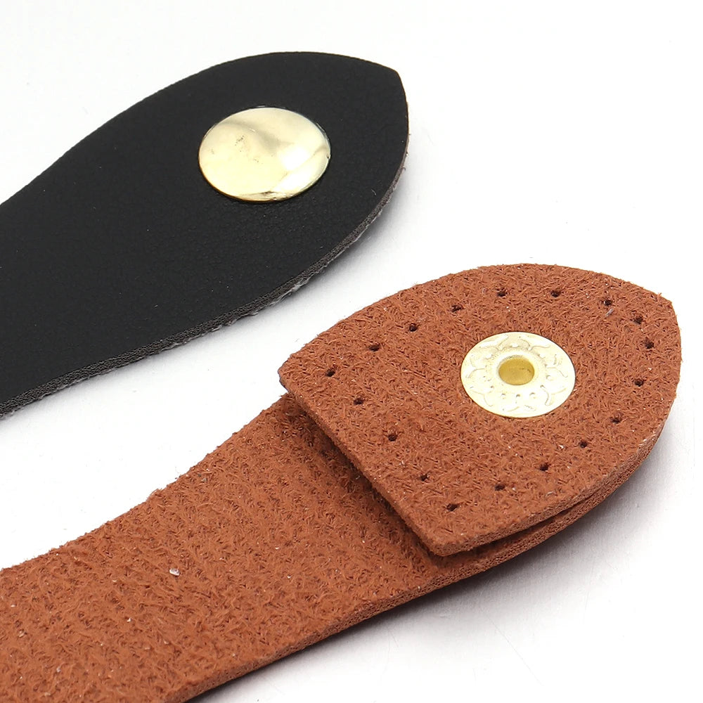 2pcs Leather Bag Snap Buckle Strap Hasp 11x2.5cm DIY Hardware Bag Hardware Buckle PLUSH