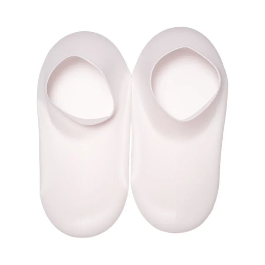 Silicone Moisturizing Foot Socks with Massage Nodules – 1 Pair Foot Care Socks PLUSH Pink