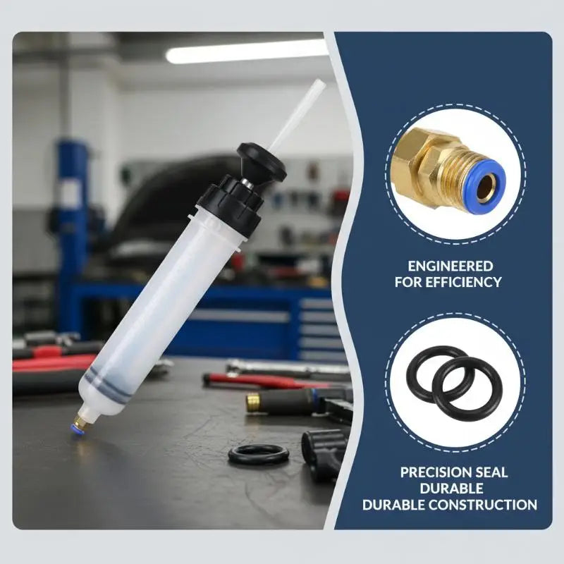 200ml Manual Oil Fluid Pump Syringe – Brake & Transmission Automotive Fluid Pump PLUSH