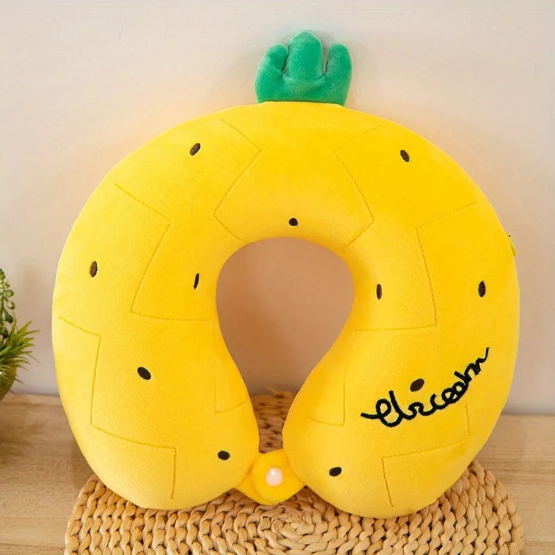 Cartoon Animal Memory Foam U-Shape Travel Neck Pillow 30x30cm Travel Neck Pillow PLUSH