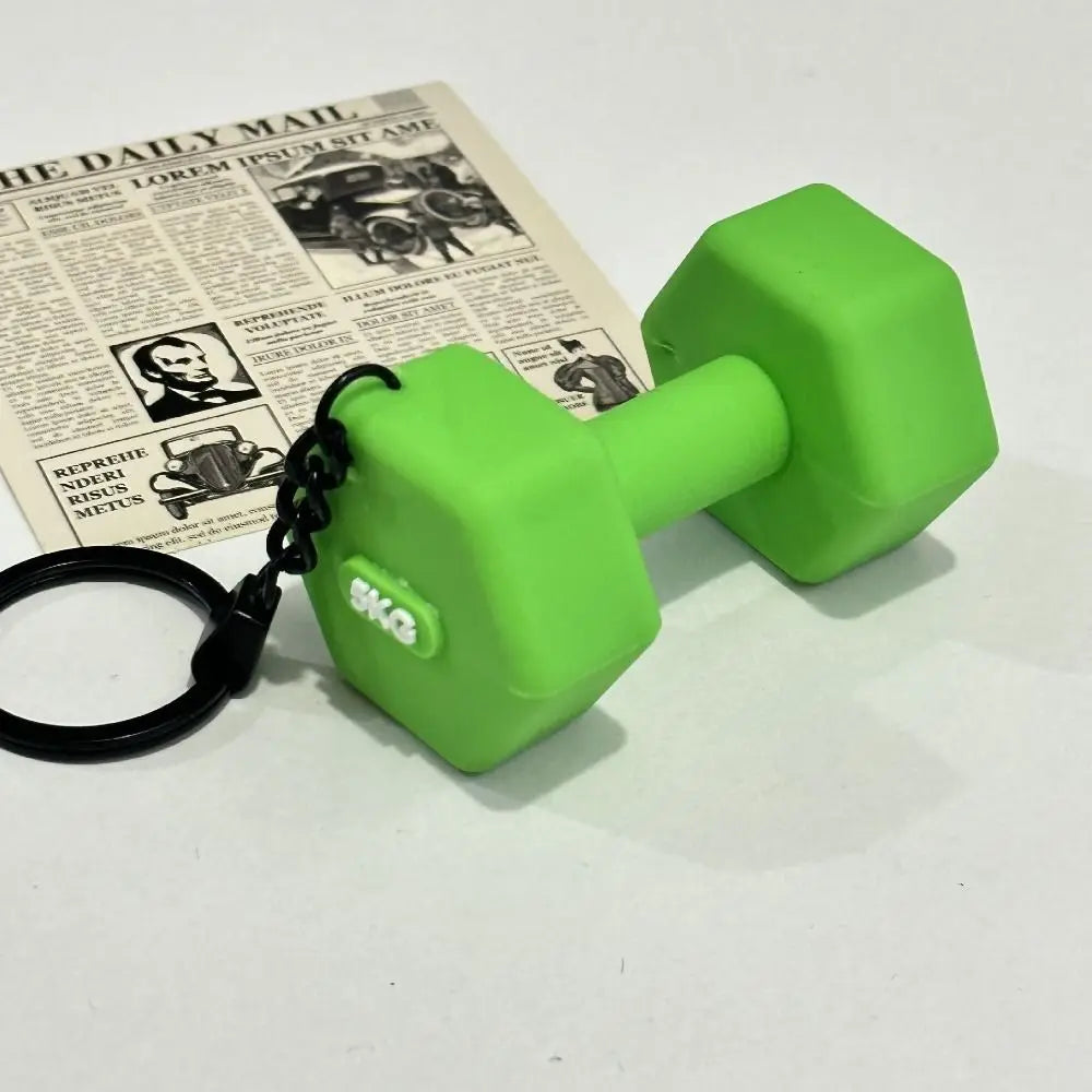 Mini Fitness Keychain – Barbell Dumbbell Kettlebell Pendant Novelty Keychain PLUSH