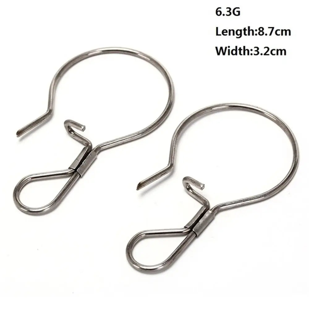 Stainless Steel Fishing Hook Clip Lock Buckle – 2pcs Fishing Lock Buckle PLUSH