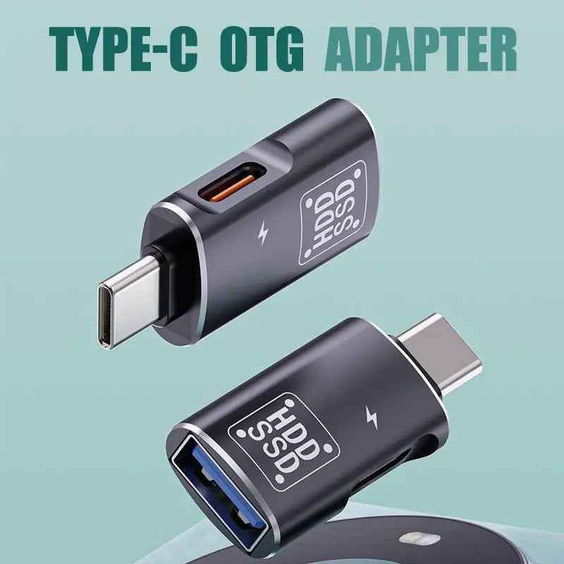 Type-C OTG Adapter 2-in-1 USB 2.0 Data Sync & Charging USB-C OTG Adapter PLUSH