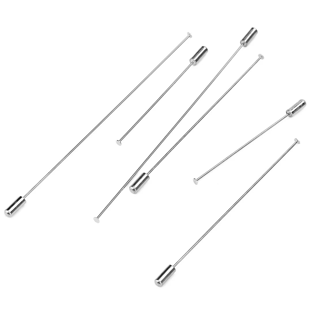 10pcs Rhodium Flat Head Pins 60-120mm – DIY Jewelry Making Jewelry Head Pins PLUSH