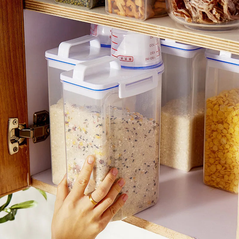 Moisture-Proof Sealed Rice & Grain Storage Jar | Pet Food Bucket Food Storage Container PLUSH