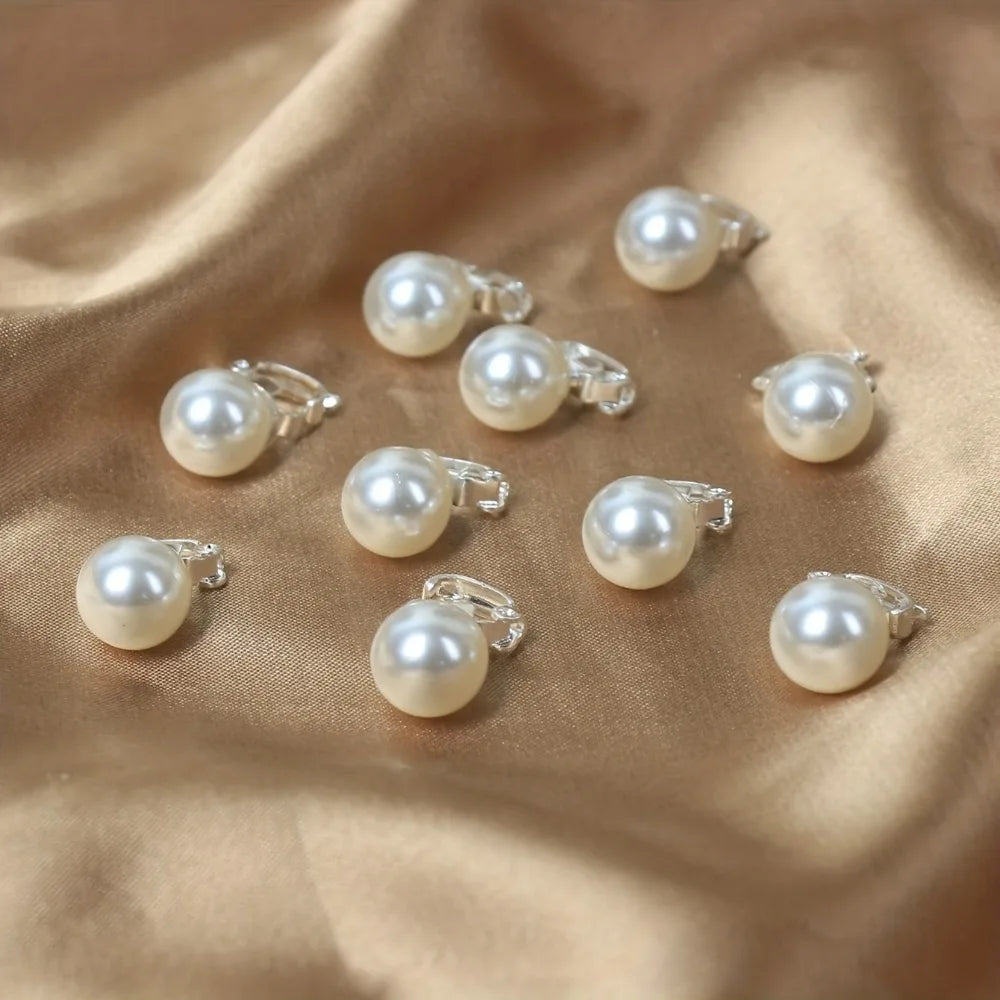 10pcs Imitation Pearl Hair Clips – Braided Dreadlock Bead Set Pearl Hair Clips PLUSH