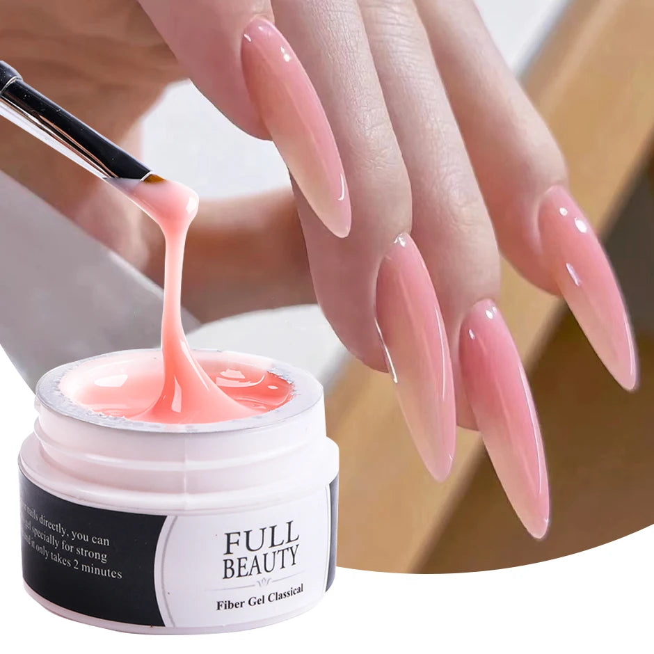 15ml UV Hard Nail Extension Builder Gel | French Manicure Nail Extension Gel PLUSH