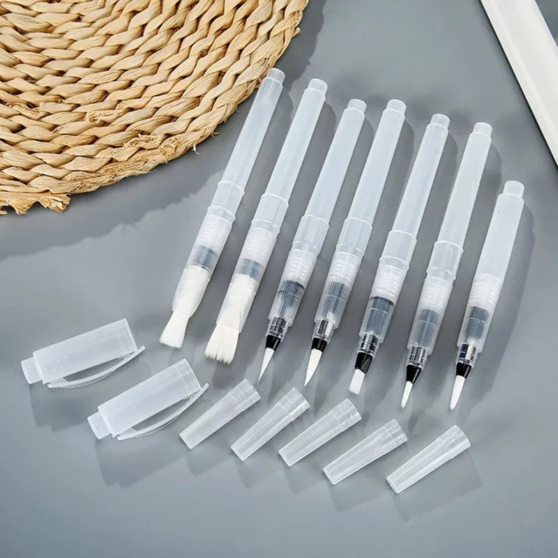 7pcs Refillable Watercolor Brush Pens – Fine Tip Art Set Watercolor Brush Pens PLUSH 7pcs