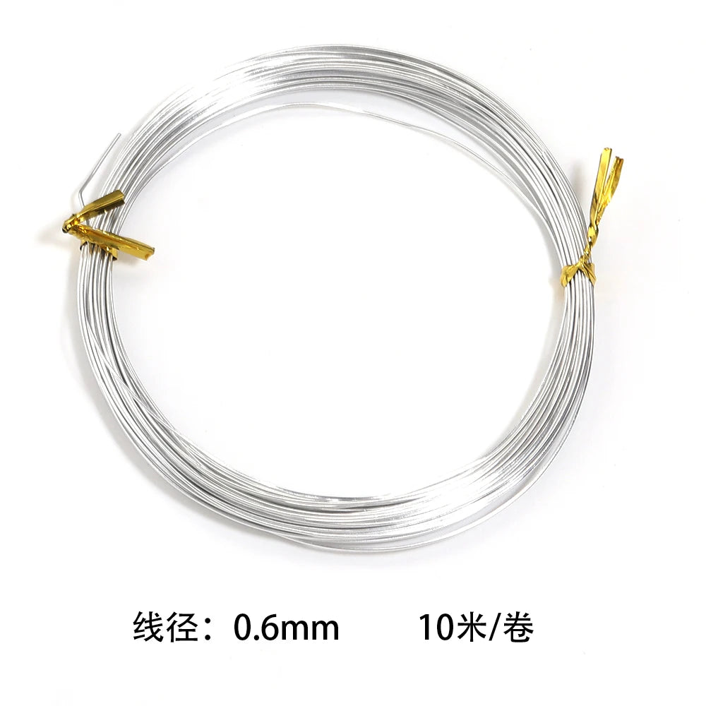 Silver Anodized Aluminum Wire Coil – DIY Jewelry & Crafts Jewelry Craft Wire PLUSH 0.6mm 10meters
