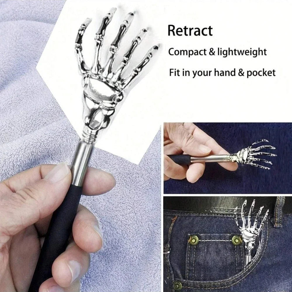 Telescopic Back Scratcher – Extendable Metal Claw Massager Back Scratcher Tool PLUSH