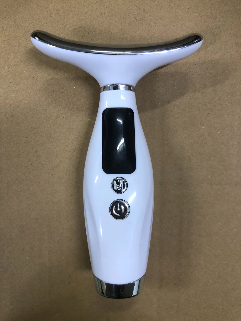 7-Color LED Light Therapy Face & Neck Massager | Skin Tightening LED Skin Massager PLUSH White