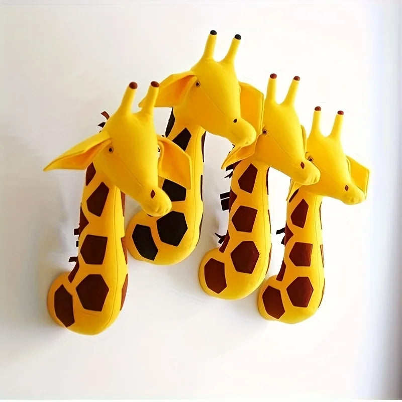 3D Giraffe Head Wall Hanging – Nordic Style Home Décor Wall Hanging Ornament PLUSH