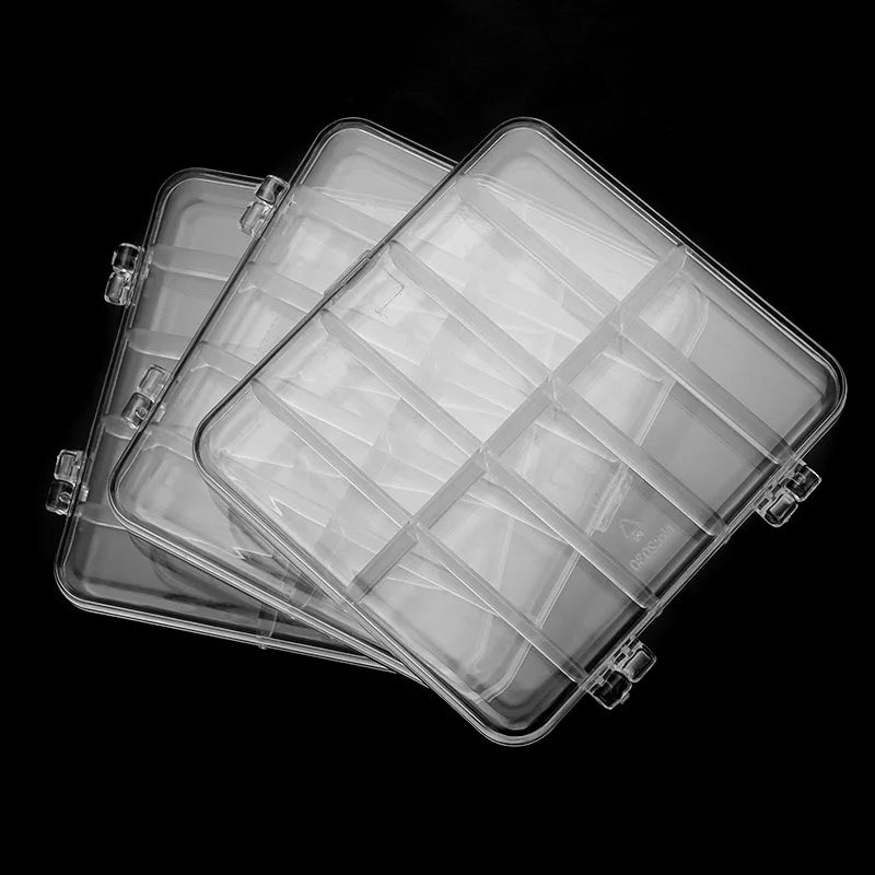 Transparent Plastic Jewelry Storage Box | Adjustable Organizer Jewelry Storage Box PLUSH Style 15