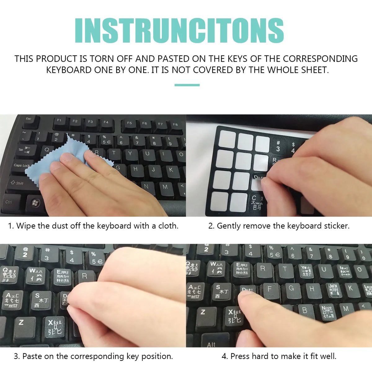 Keyboard Stickers Sheet – Holiday Key Labels for Laptop & Desktop Keyboard Sticker Sheet PLUSH