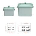 1:12 Miniature Dollhouse Cake & Bread Storage Box Set – 2pcs Dollhouse Accessories PLUSH Green