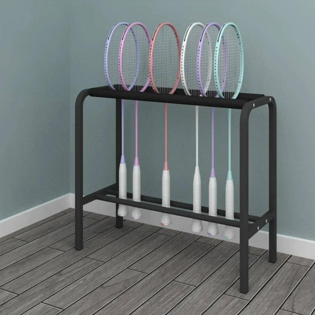 Badminton Racket Stand – Upright Storage Holder for 20 Rackets Racket Storage Stand PLUSH