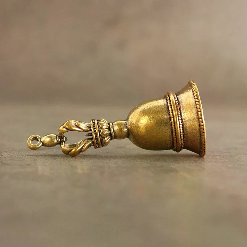Handmade Vintage Brass Bell – DIY Keychain, Wind Chime & Decor Brass Bell Charm PLUSH
