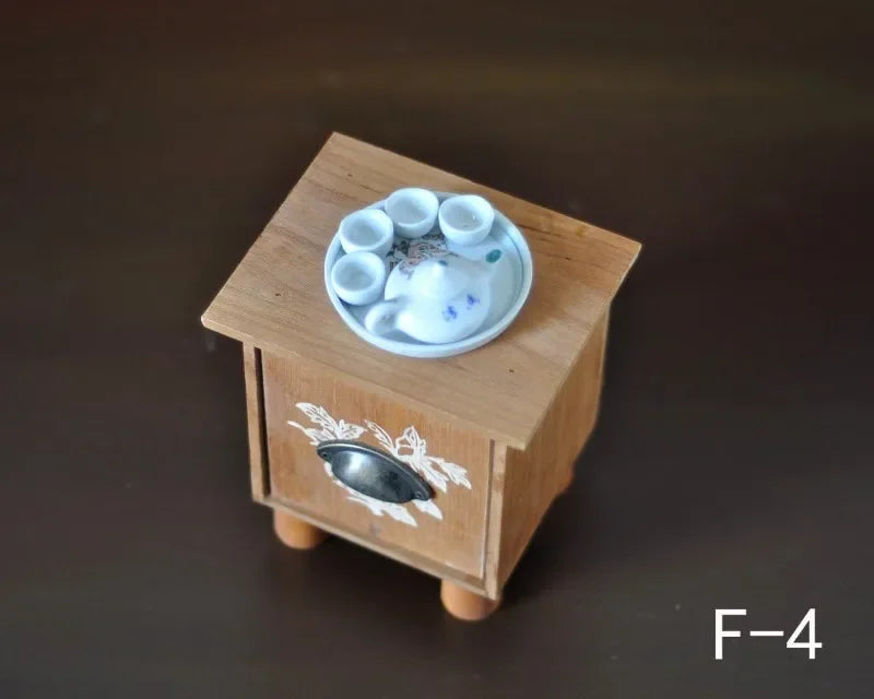 Miniature Wooden Coffee Table Prop – Children's Photography Photography Prop PLUSH F4