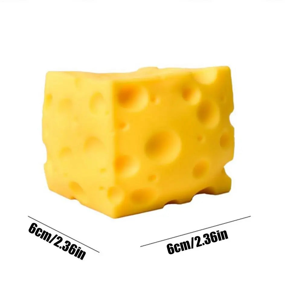 Squishy Cheese Cube Fidget Toy – Soft Slow Rebound Sensory Toy Sensory Fidget Toy PLUSH 6cm