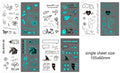 Luminous Glow Temporary Tattoo Stickers – Snake & Butterfly Temporary Tattoo Stickers PLUSH Hi-31-35 5pcs set