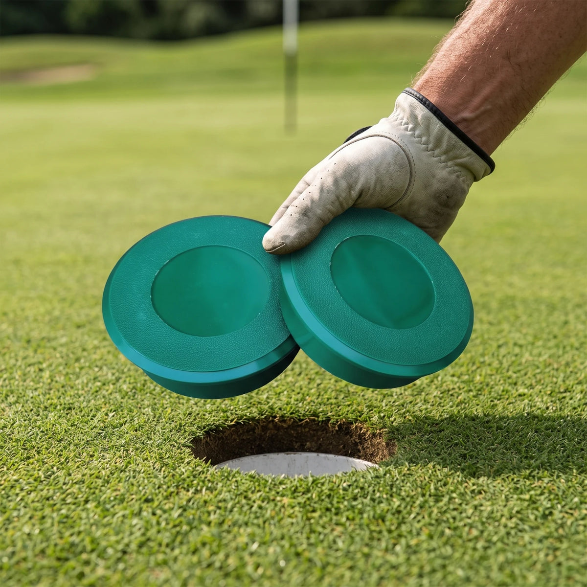 Textured Golf Cup Cover – Durable Hole Cover for Greenskeepers Golf Cup Cover PLUSH