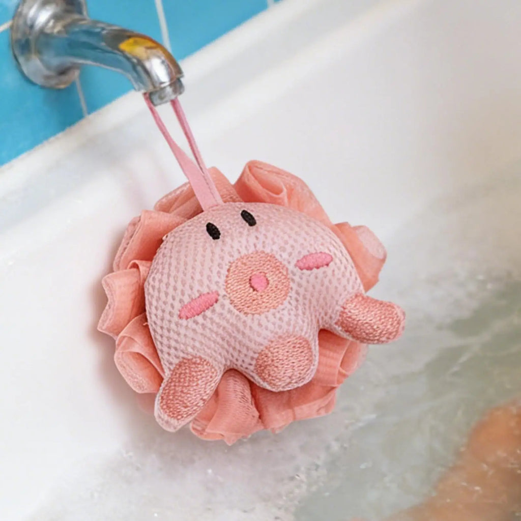 Turtle Kids Bath Sponge – Cute Reusable Body Scrubber Kids Bath Sponge PLUSH