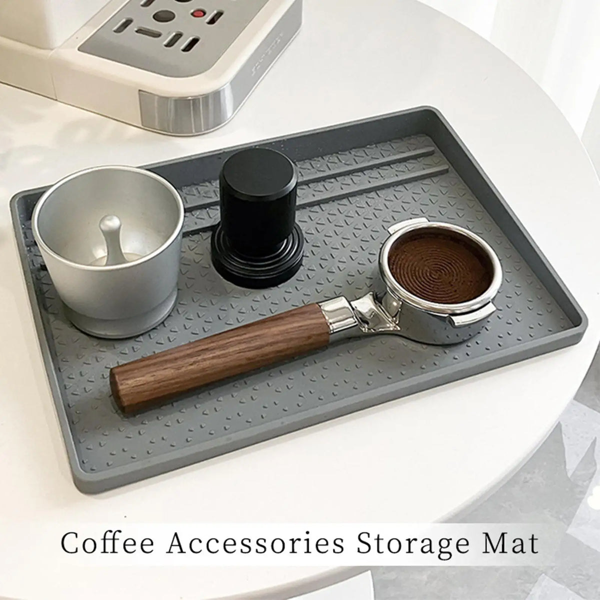 Silicone Toaster Mat & Coffee Tamper Pad – Non-Slip Crumb Tray Kitchen Silicone Mat PLUSH