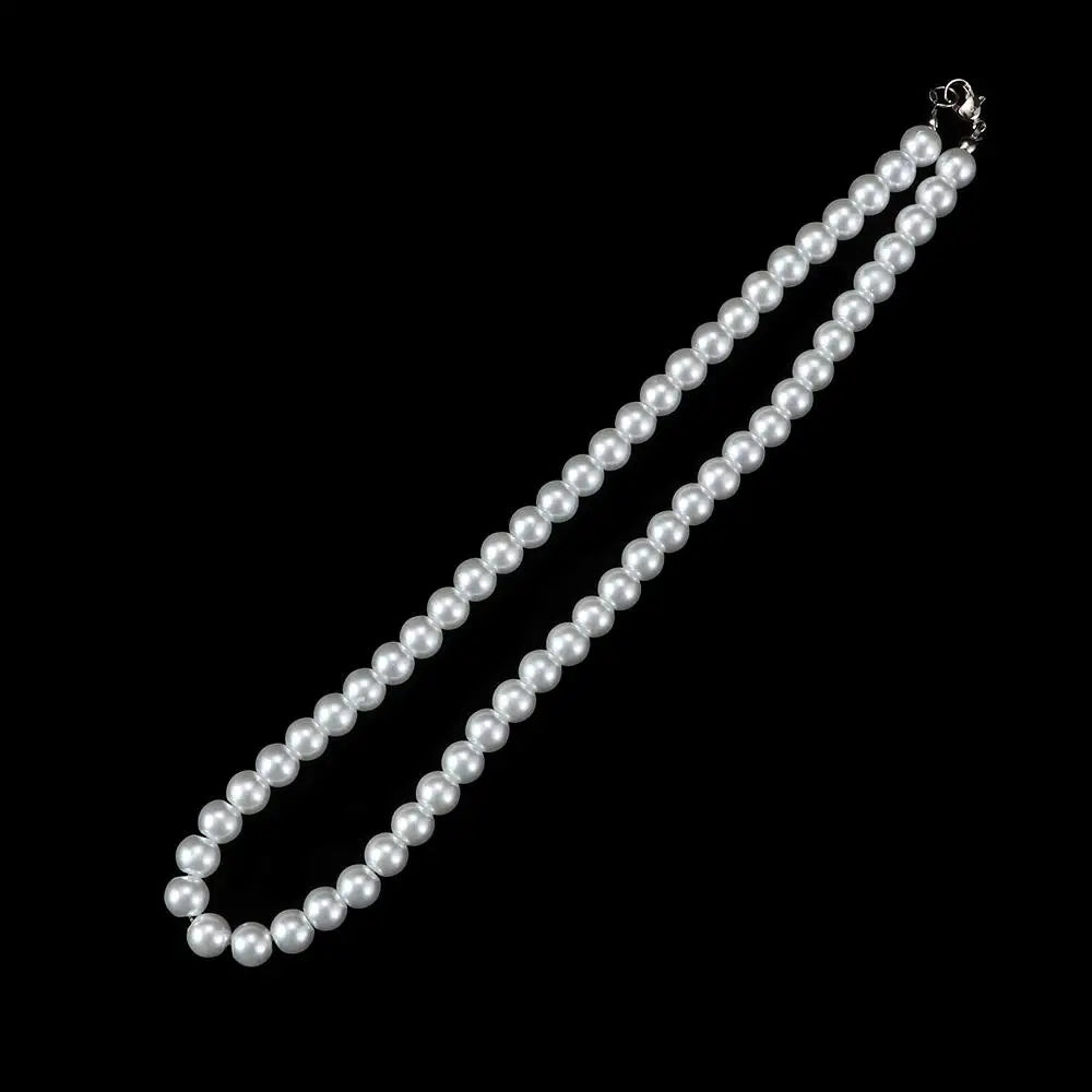 Women's Freshwater Pearl Strand Necklace White 7-8mm Pearl Strand Necklace PLUSH