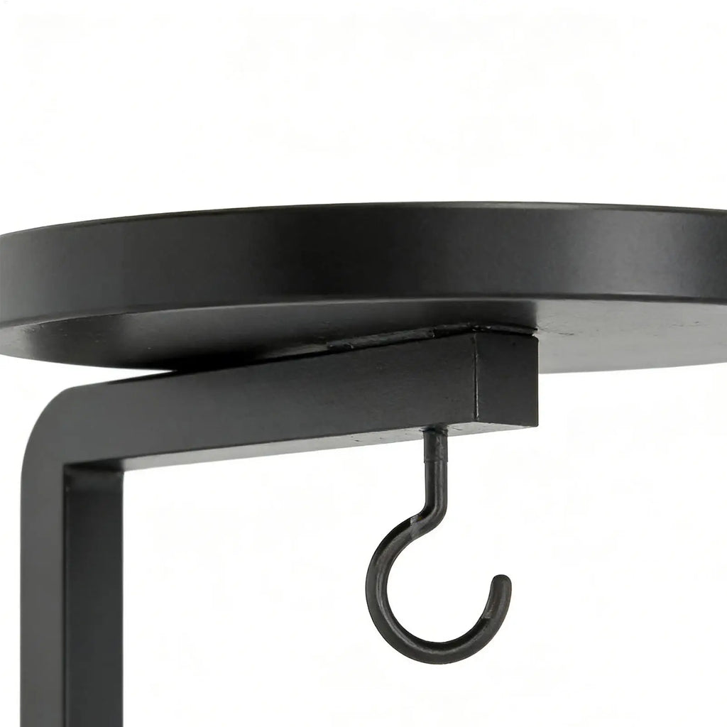 Wall Mounted Metal Plant Holder – Black 2-Tier Hanging Rack Wall Plant Holder PLUSH