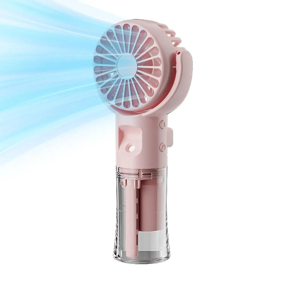 Portable Handheld Misting Fan – 4 Speeds, USB Rechargeable Handheld Misting Fan PLUSH