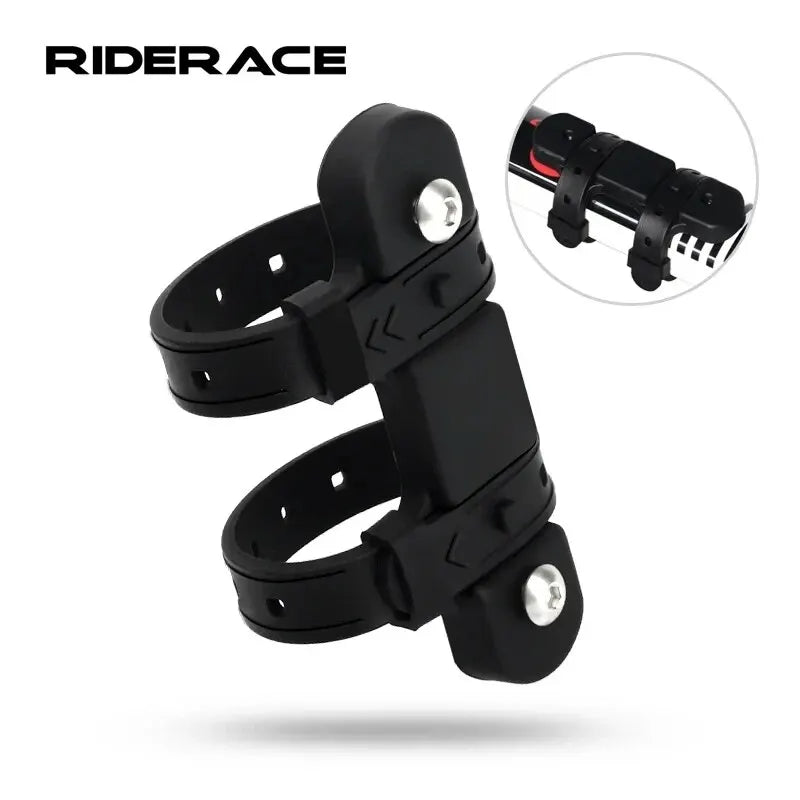 RIDERACE Silicone Bicycle Bottle Cage Strap Mount Adapter Bottle Cage Adapter PLUSH