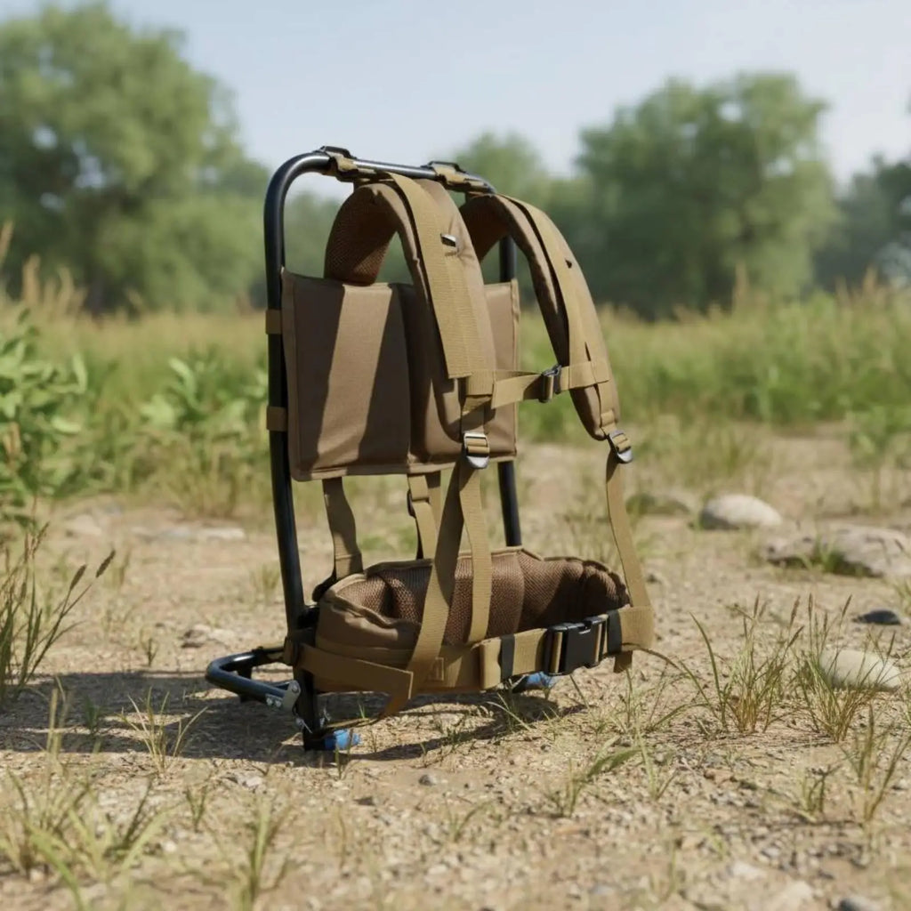 Aluminum Foldable Hiking Frame | 1000D Nylon Backpack Carry Base Hiking Backpack Frame PLUSH