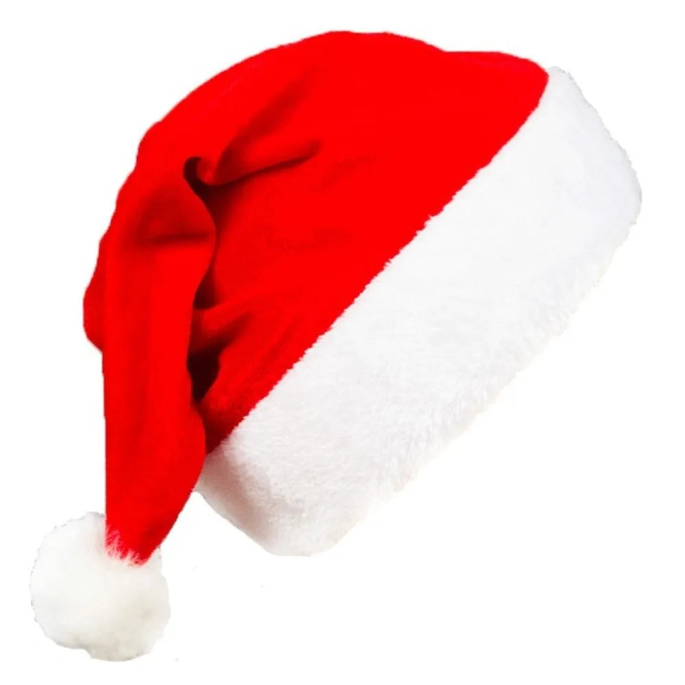 Plush Santa Claus Cloak & Hat Set – Warm Xmas Costume Christmas Costume Set PLUSH