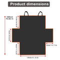 Waterproof Dog Car Seat Cover – Pet Travel Mat & Hammock Pet Car Seat Cover PLUSH Black