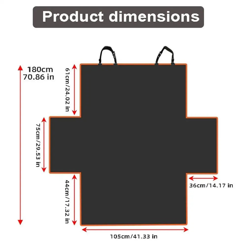 Waterproof Dog Car Seat Cover – Pet Travel Mat & Hammock Pet Car Seat Cover PLUSH Black