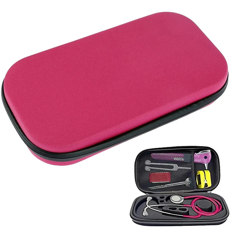 EVA Hard Stethoscope Case – Shockproof Carrying & Storage Box Stethoscope Carrying Case PLUSH Pink