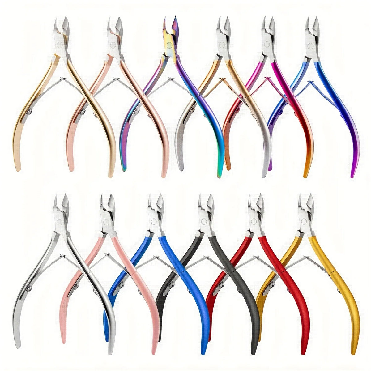 Stainless Steel Cuticle Clippers Set – Professional Nail Tools Cuticle Clipper Set PLUSH