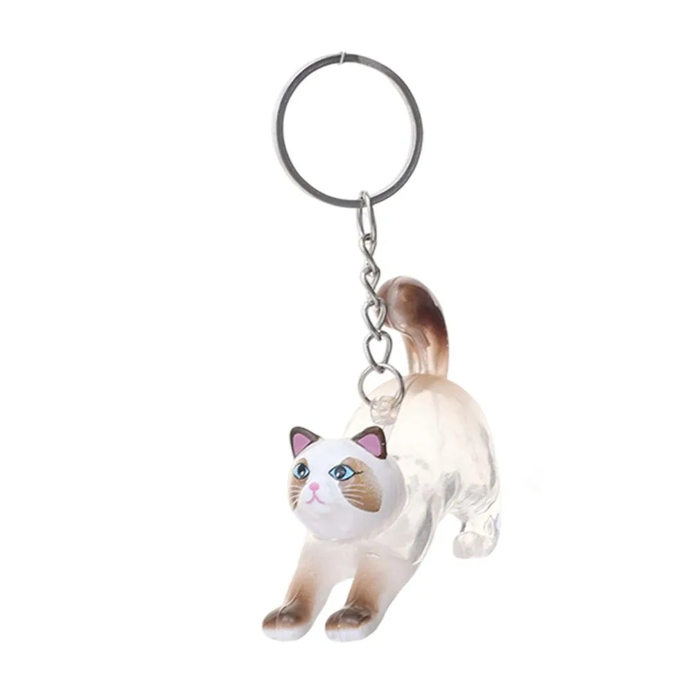Transparent Cat Hair Storage Capsule Keychain | Pet Keepsake Pet Keepsake Keychain PLUSH Style 1