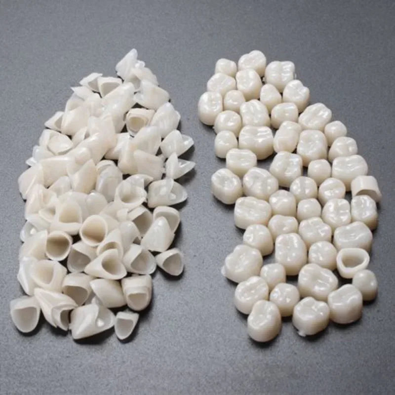 60pcs Resin Temporary Dental Crowns – Anterior & Molar Teeth Temporary Dental Crown PLUSH