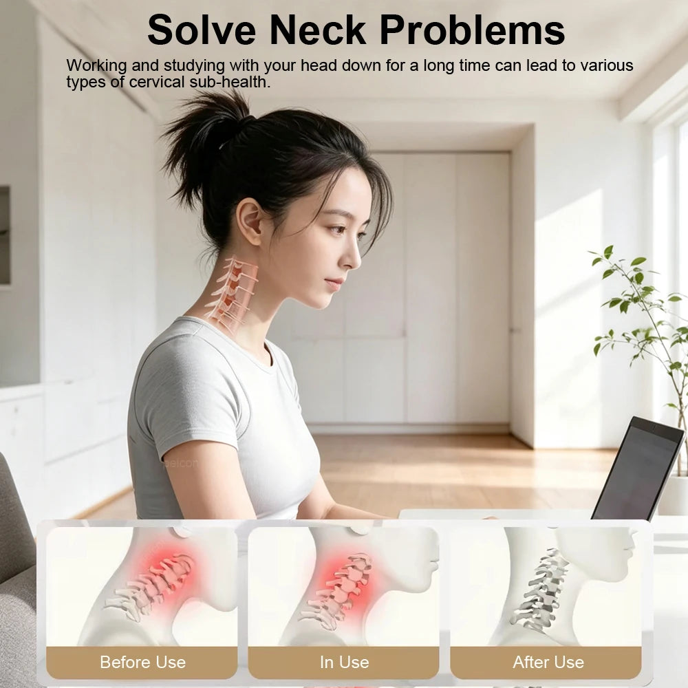 Adjustable Cervical Traction Belt – Neck Stretching Strap Cervical Traction Belt PLUSH