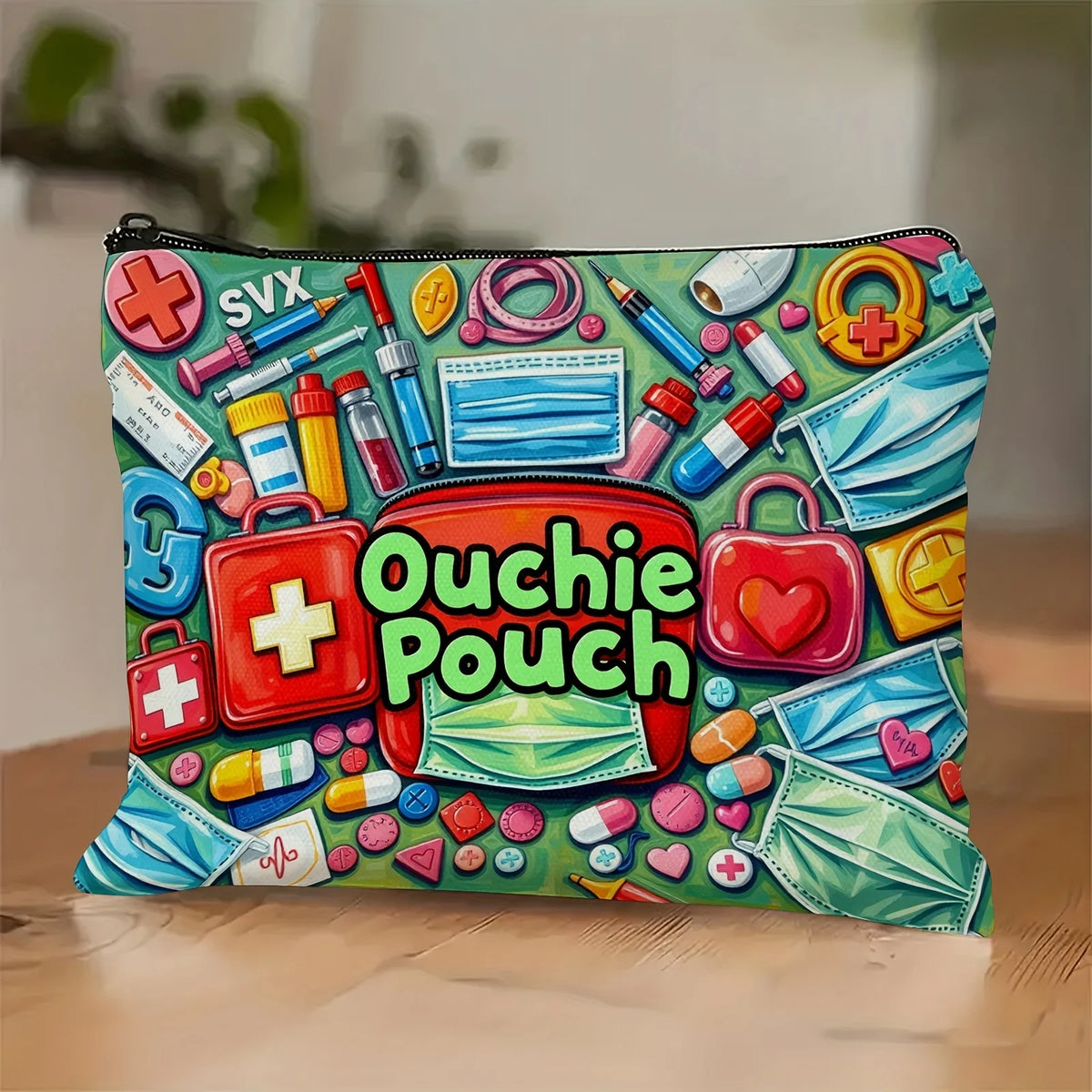 Colorful Makeup Bag – Multi-functional Zipper Pouch & Jewelry Bag Makeup Bag PLUSH Blue