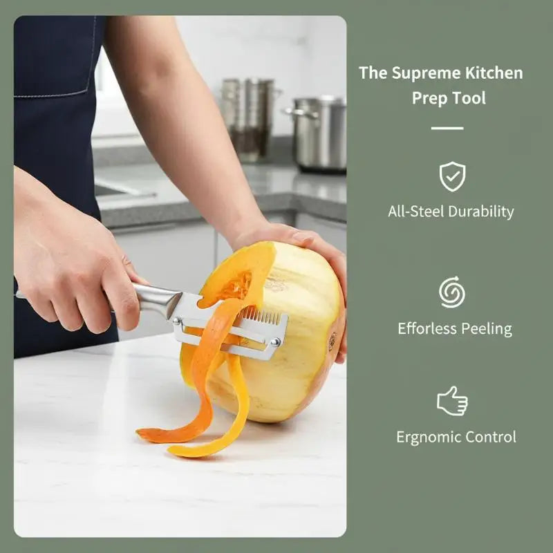 3-in-1 Stainless Steel Vegetable Peeler Slicer Shredder Vegetable Peeler PLUSH