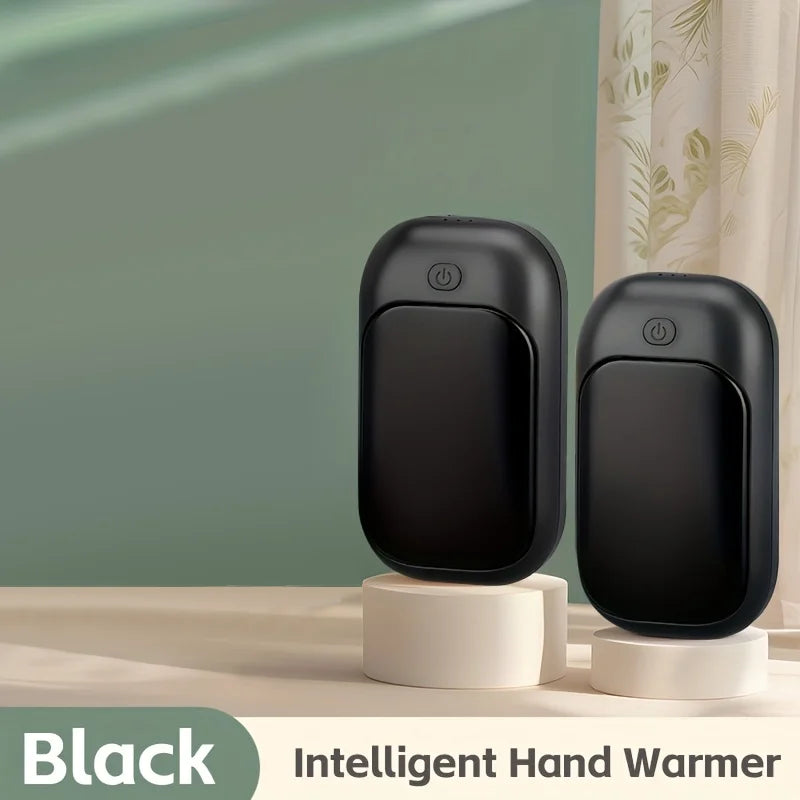 2-in-1 Electric Hand Warmer – 3 Heat Levels for Winter Electric Hand Warmer PLUSH black